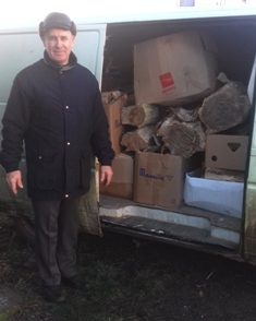 Delivering firewood Delivering firewood