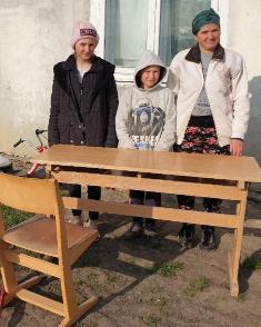 Furniture for a family Donated furniture