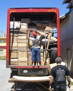Unloading at Dealu Mare