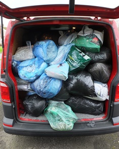 Clothes by the van-load
