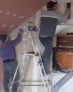 Work in the top floor